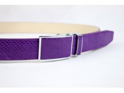 Ceinture femme 100%cuir violet