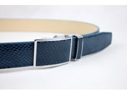 Ceinture femme 100%cuir bleu