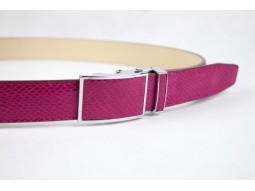 Ceinture femme 100%cuir rose