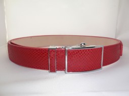 Ceinture femme 100%cuir rouge